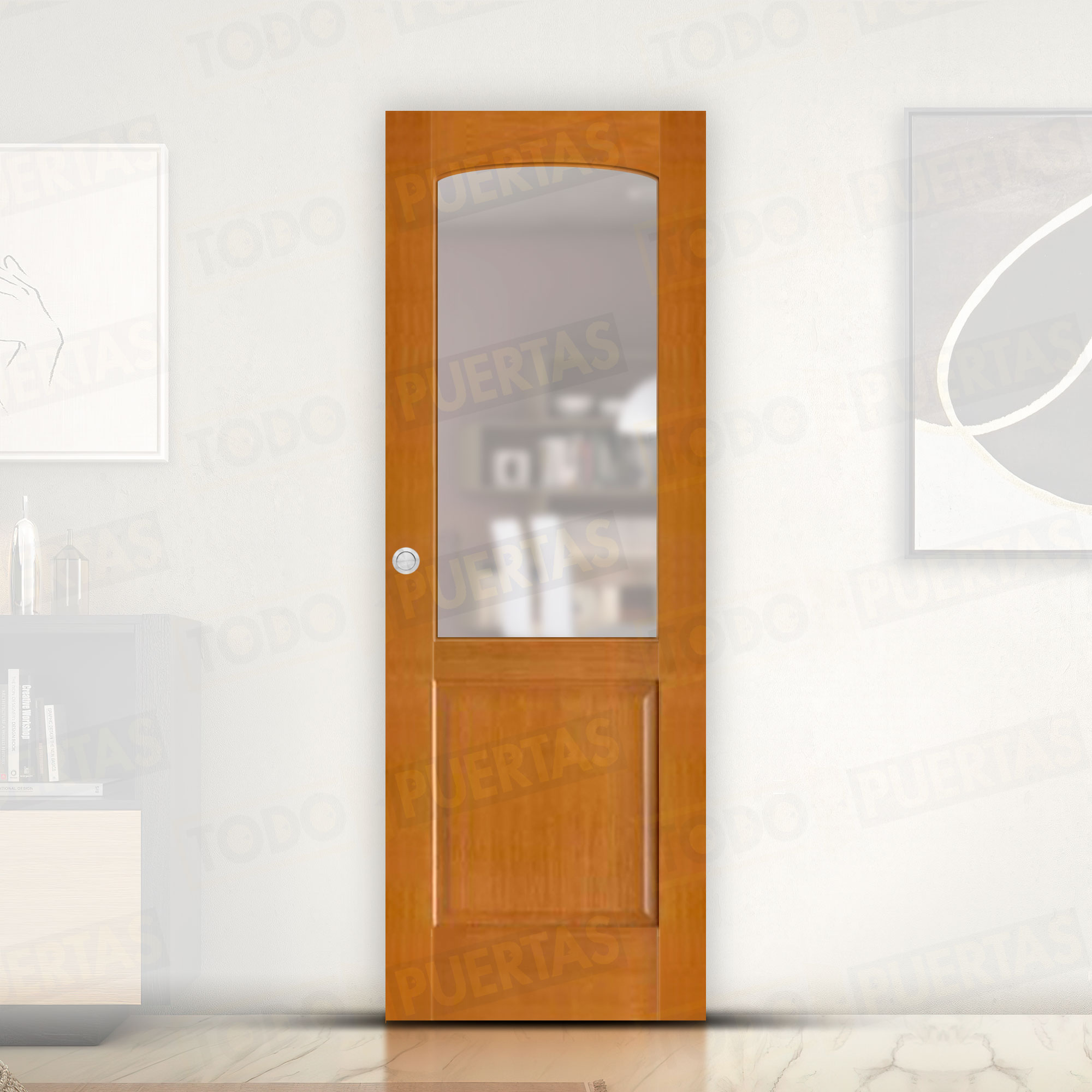 Puerta Corredera Mod. Almería Miel ZV1