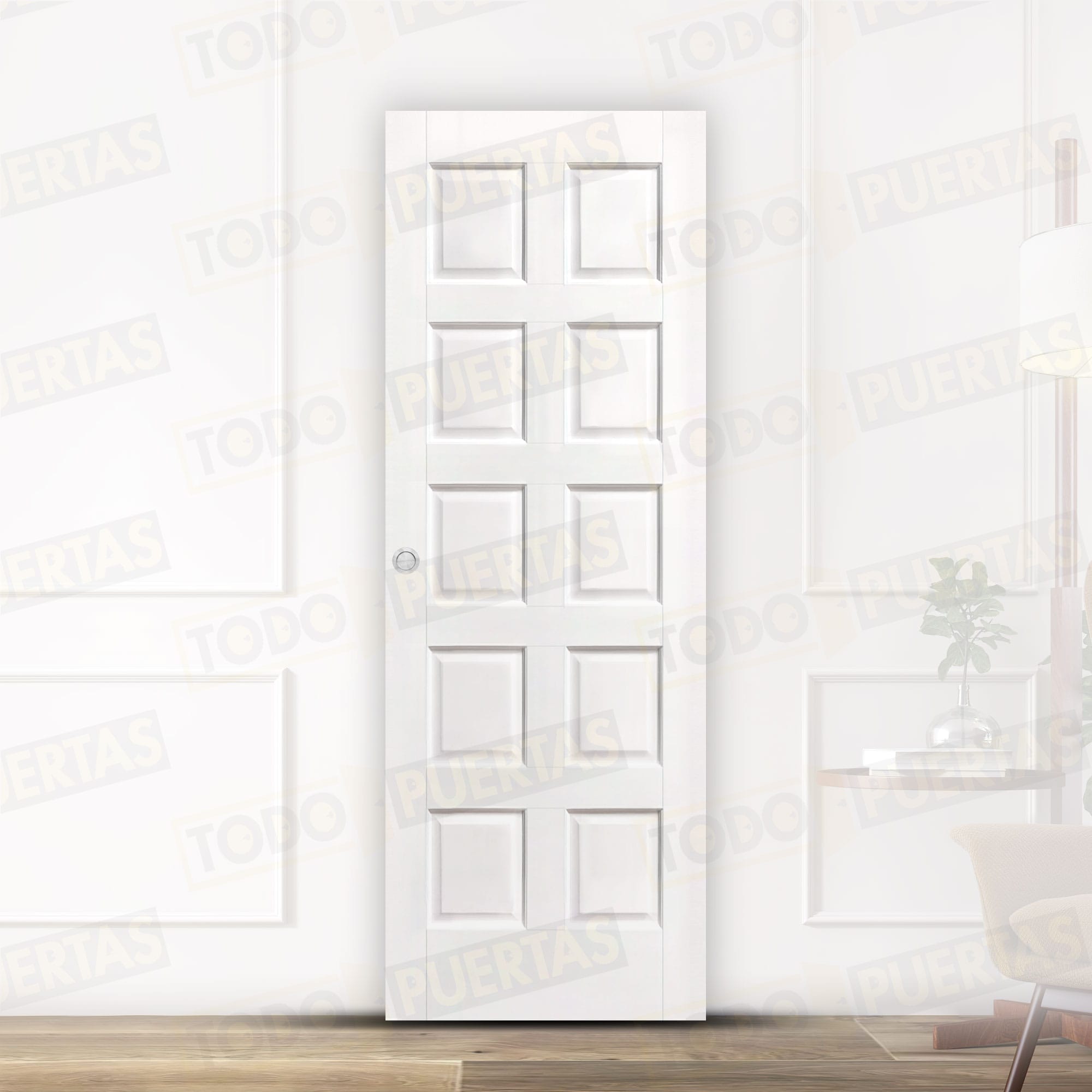 Puerta Corredera Mod. Blasco 10 Lacada Blanca
