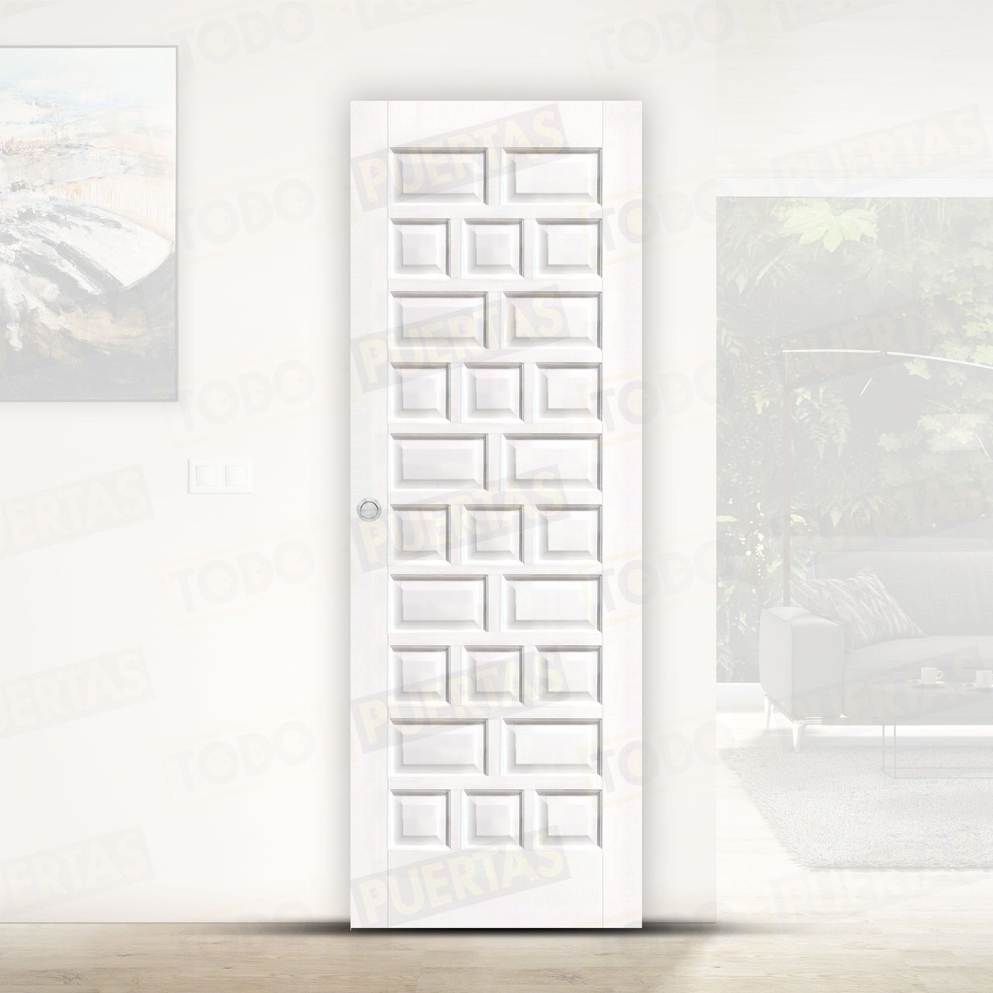 Puerta Corredera Mod. Castellana Lacada Blanca