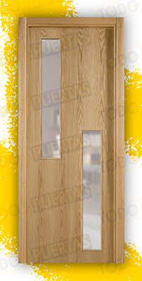 Puerta Vaivén de Alta Calidad Mod. Islandia Roble V2