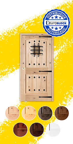 Puerta de Exterior Mod. 8100 de Madera Maciza