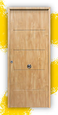 Puerta Galvanizada 1105 / 1110 Saga 100 Roble (Cara Interior Lisa)