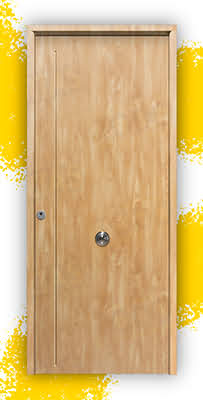 Puerta Galvanizada 1120 / 1110 Saga 100 Roble (Cara Interior Lisa)