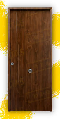 Puerta Galvanizada Acacia / 1110 Saga 100 Roble Viejo (Cara Interior Lisa)