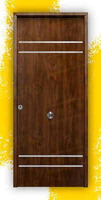 Puerta Galvanizada Azalea FM / 1110 Saga 100 Roble Viejo (Cara Interior Lisa)