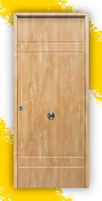 Puerta Galvanizada Azalea / 1110 Saga 100 Roble (Cara Interior Lisa)