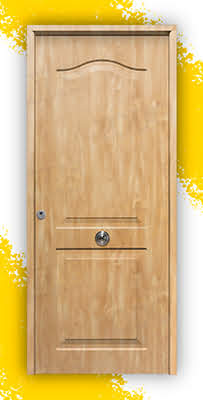 Puerta Galvanizada Semiprovenzal / 1110 Saga 100 Roble (Cara Interior Lisa)