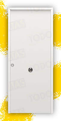 Puerta Galvanizada 1110 Saga M-100 LM Blanca (Cara Interior Lisa)
