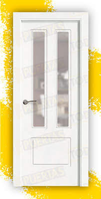Puerta Block Maciza Lacada Blanca Mod. Bagan V2