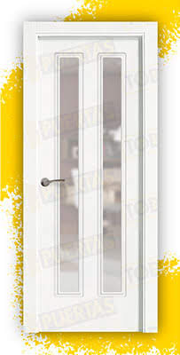 Puerta Block Maciza Lacada Blanca Mod. Chopin V2