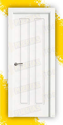 Puerta Block Maciza Lacada Blanca Mod. Chopin