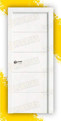 Puerta Block Maciza Lacada Blanca Mod. Dakar