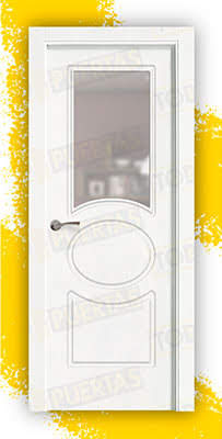 Puerta Block Maciza Lacada Blanca Mod. Guinea ZV1