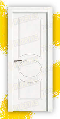 Puerta Block Maciza Lacada Blanca Mod. Guinea