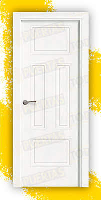 Puerta Block Maciza Lacada Blanca Mod. kabul