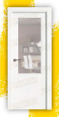 Puerta Block Maciza Lacada Blanca Mod. Kenia ZV1