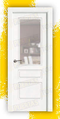 Puerta Block Maciza Lacada Blanca Mod. Kyoto V1