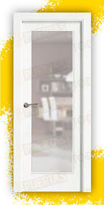 Puerta Block Maciza Lacada Blanca Mod. Marruecos V1