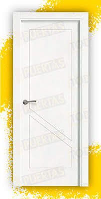 Puerta Block Maciza Lacada Blanca Mod. Marruecos