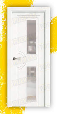 Puerta Block Maciza Lacada Blanca Mod. Mombasa V2