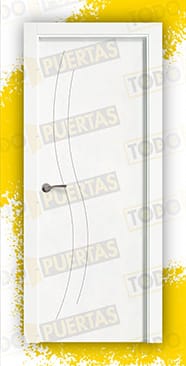 Puerta Block Maciza Lacada Blanca Mod. Perú