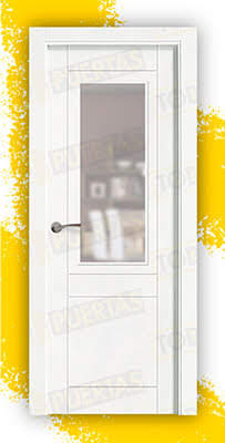 Puerta Block Maciza Lacada Blanca Mod. Songo ZV1