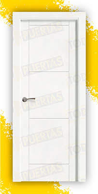 Puerta Block Maciza Lacada Blanca Mod. Tailandia