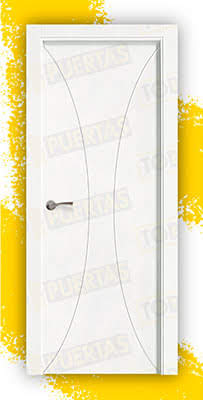 Puerta Block Maciza Lacada Blanca Mod. Yaundé