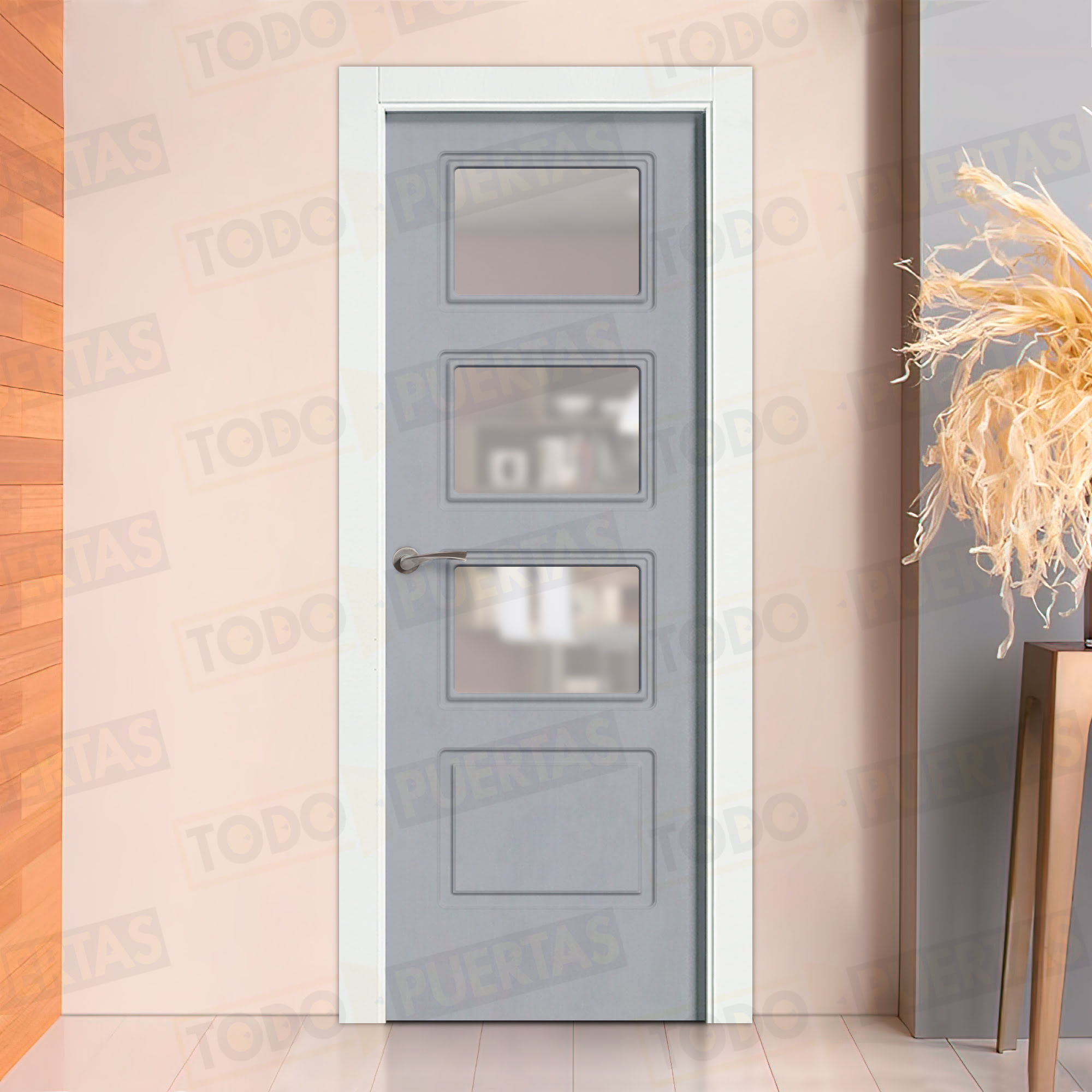 Puerta Block Maciza ColorLac7040 Mod. Bangkok V3