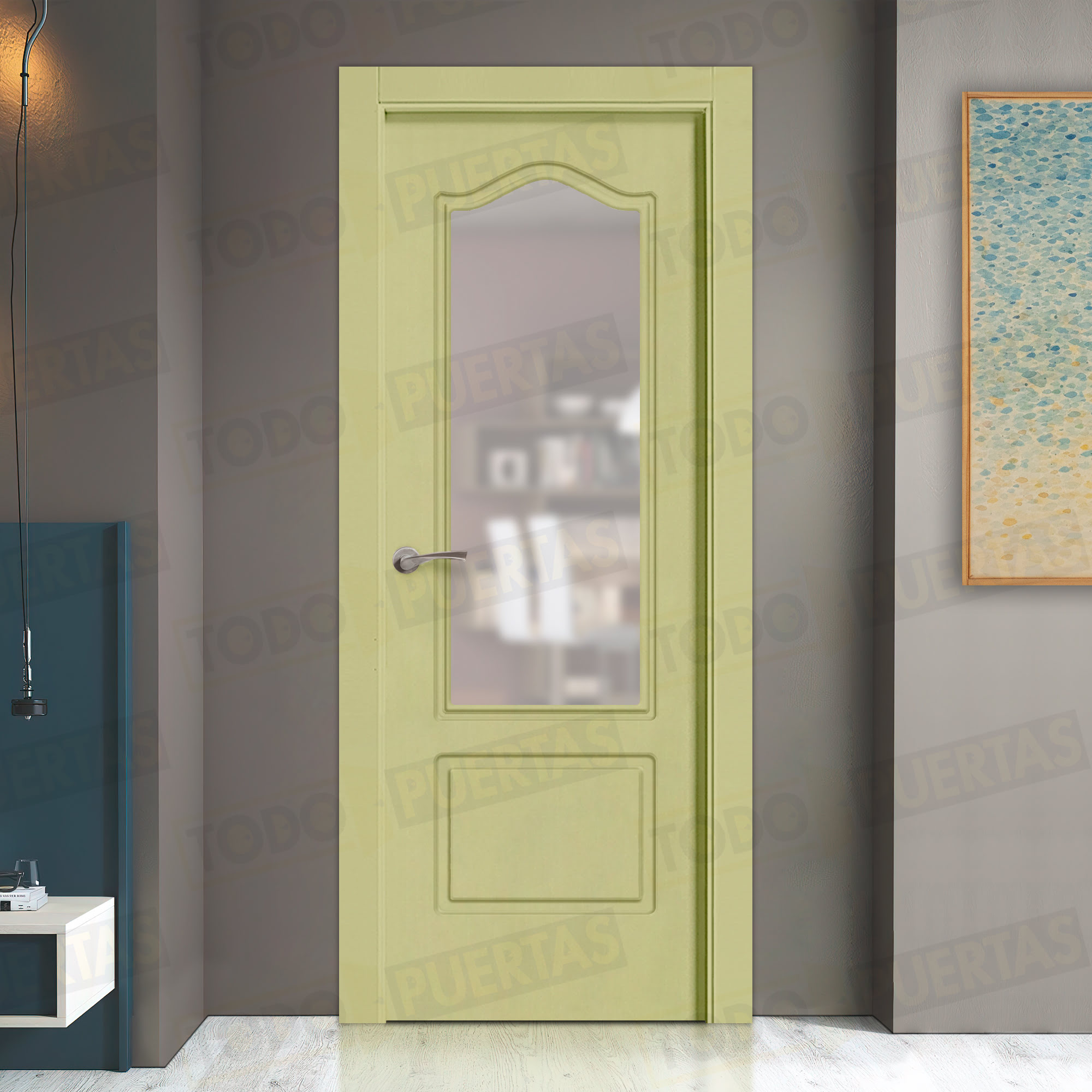 Puerta Block Maciza Lacada RAL 1000 Mod. Togo ZV1