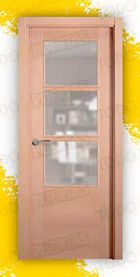 Puerta Block de Alta Calidad Mod. Oporto Haya BZV3