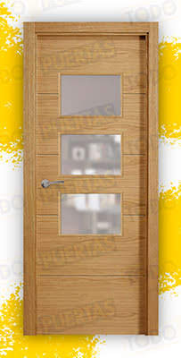 Puerta Block de Alta Calidad Mod. Zanzibar Roble BZV3