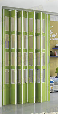 Puerta Plegable 247 cm Alto Melamina Grande Mega Vidrio Orgánico (Tipo Metacrilato)