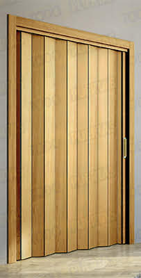 Puerta Plegable 205 cm Alto Madera Natural Roble Milán