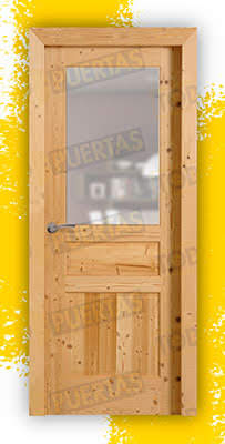 Puerta Block Madera Maciza Mod. Alicante V1