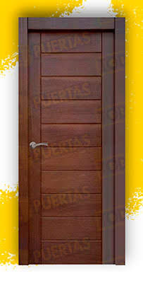Puerta Block Madera Maciza Mod. Cervantes Nogal