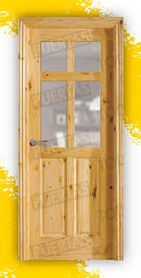 Puerta Block Madera Maciza Mod. Gamón V4