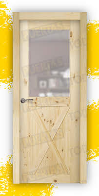 Puerta Granero Block Madera Mod. GR003 V1Z (CRUDO)