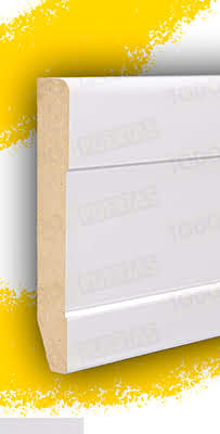 Pack 10 Rodapiés (22 metros) Mod. 105 Blanco