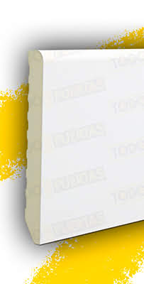 Pack 10/12 Rodapiés (22/26,4 metros) Blanco Lacado