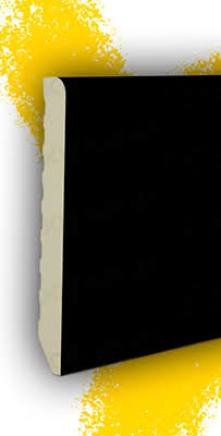 Pack 10 Rodapiés (22 metros) Negro Melamina