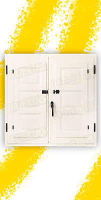 Ventana de Madera Natural de Iroko Mod. Huesca V2 Lacada