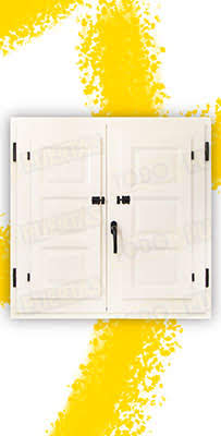 Ventana de Madera Natural de Pino Mod. Huesca V2 Lacada